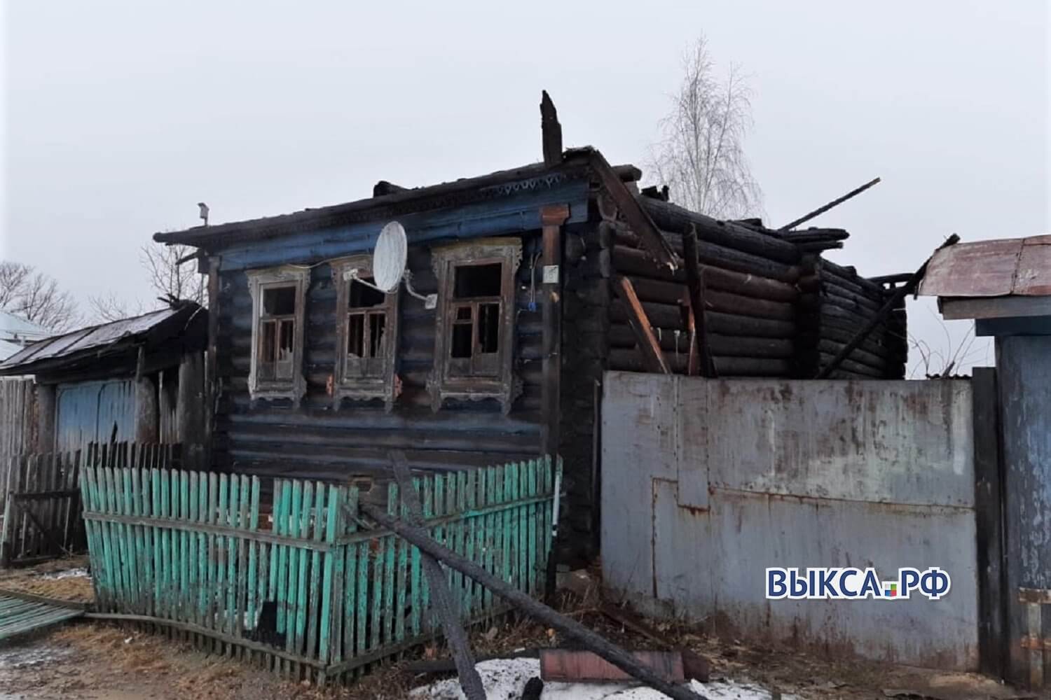 В Виле сгорел жилой дом